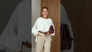 Vídeo adicional 3 do item Regata Isadora em Viscolinho - Branca - Elegância Natural para o Dia a Dia