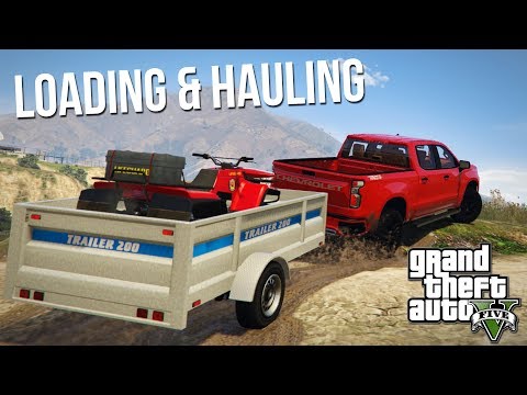 SHREK LOADING & HAULING HIS ATV w/ HIS CHEVY TRAILBOSS | Mudding & Off-Roading (GTA 5 PC Mods)