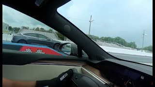 Test & Tune EV Day @ Capitol Raceway - 13 Passes, wild situation on Run 4 #teslaplaid #dragstrip