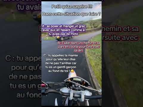 POV : LA POLICE NATIONALE T’ARRÊTE AVEC LEUR NOUVEAU DACIA TOUT TERRAIN ! 🚨👮♂️#police #moto #50cc