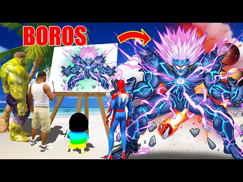 GTA 5 | GTA5 BUT WHATEVER BOROS ONE PUNCH MAN, SHINCHAN FRANKLIN & CHOP DRAWS COMES TO REAL LIFE