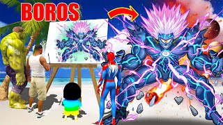 GTA 5 | GTA5 BUT WHATEVER BOROS ONE PUNCH MAN, SHINCHAN FRANKLIN & CHOP DRAWS COMES TO REAL LIFE