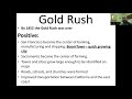 California Gold Rush Impact and Events