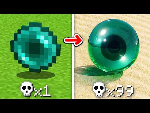 Minecraft mais Chaque MORT = Réalisme (trop stylé)