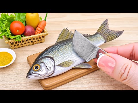 ASMR Mini Cooking: Turning Fresh Fish into Crispy Blooming Delights – Easy & Satisfying!