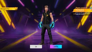 Jujutsu kaisen cursed fist skin royale spin in free fire max 🔥