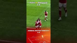 ARSENAL DESTROY MAN CITY 3-0 #football #soccer #pitchside