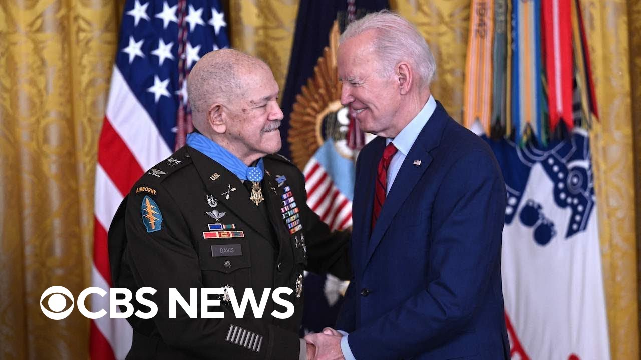 Biden awards Medal of Honor to Ret. Colonel Paris Davis after nearly 60-year wait | full video