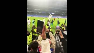 Locura en el Bernabeu, gol de Benzema.