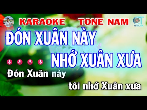 Karaoke Đón Xuân Này Nhớ Xuân Xưa Tone Nam Nhạc Sống 2025 | Công Minh