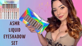 ASMR Liquid Eyeshadow Set Show & Tell (Soft Spoken + Whispering)