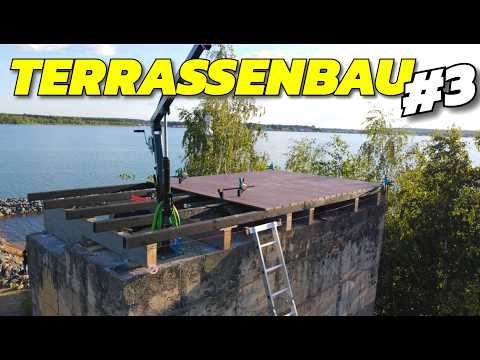 Ehemaliges Braunkohle Fundament wird zum Terrassendeck am HAINER SEE 😱 #3