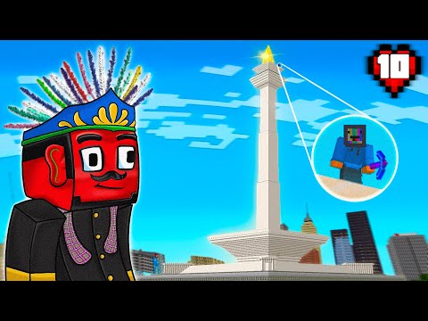 Gw Membuat Monas di Minecraft Hardcore