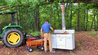 Wood Cook Stove - Peach Pie, Venison & Eggs!