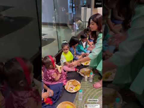 Shilpa Shetty Cute Daughter Samisha Shetty Kanchika Puja On Durga Ashtami 2022 #shilpashetty #shorts
