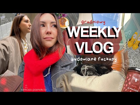 WEEKLY VLOG ☕ // wybieramy elewację / budowa / jesienne wieczory / sprzątanie 🧼/ dezodorant do stóp