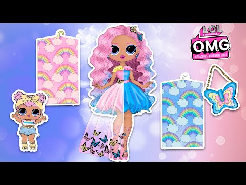 Paper Dolls - Dawn Part 3 - DIY OMG Dawn Big Sister Prom Dress Paper Crafts