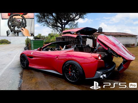 900HP Ferrari Portofino | Forza Horizon 5 | PS5 Pro 4K | Moza Wheel