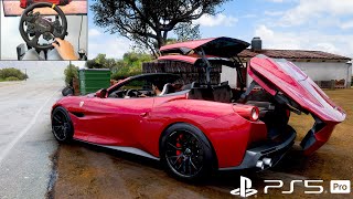 900HP Ferrari Portofino | Forza Horizon 5 | PS5 Pro 4K | Moza Wheel