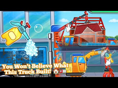 INSANE House Construction Truck Game for Kids! 🚛