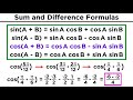 Trigonometric Identities and Formulas