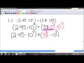 Adding and Subtracting Numbers in Scientific Notation
