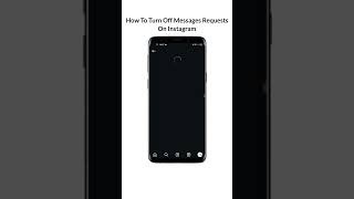 How to turn off messages requests on instagram #Instagram #instagramsettings