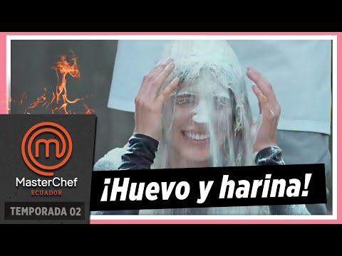 Victoria tuvo que pagar su apuesta con Santiago con huevos y harina | Temp. 04 | MASTERCHEF ECUADOR