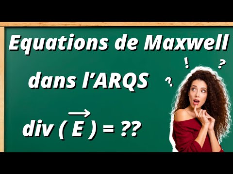 Equations de Maxwell dans l'ARQS : démonstration