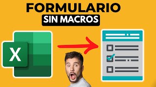 ⭐ FORMULARIO en EXCEL⭐  SIN VBA