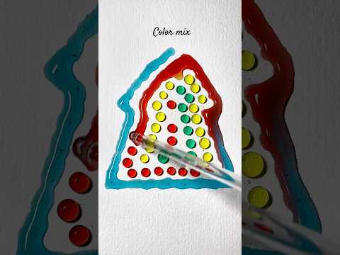 Mix màu sắc 🟢🟡🟠🔴 #drawing #mixing #colors #relaxing #shorts