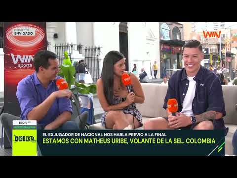 "Si regreso a Colombia solo jugaría en Nacional o Envigado”, Matheus Uribe.