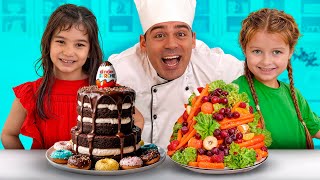 Eating Healthy Food Challenge with Alex and Friends