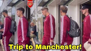 Gyokeres & Arsenal Teammates Flying To Manchester ✈️ Manchester vs Arsenal 