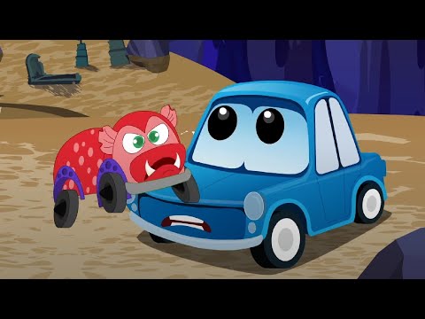 Monster Island Car + More Halloween Cartoon Videos for Kids