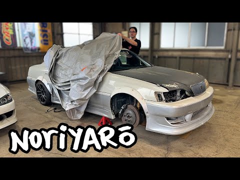 My JZX100 Cresta drift car gets uncovered and started