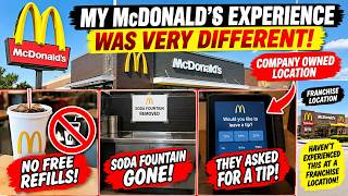 McDonalds No refills and leave a tip