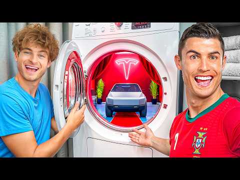 I Built a SECRET Cybertruck For Ronaldo!