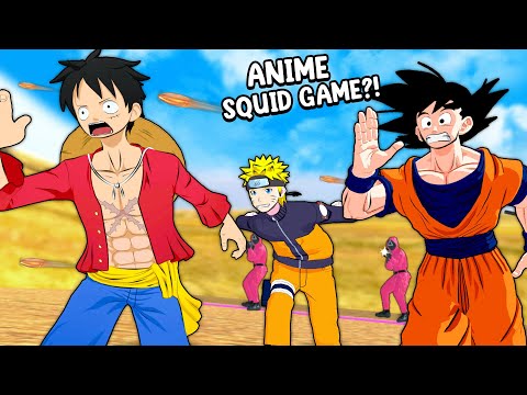 Anime Characters Join The Squid Game! (Anime VR)