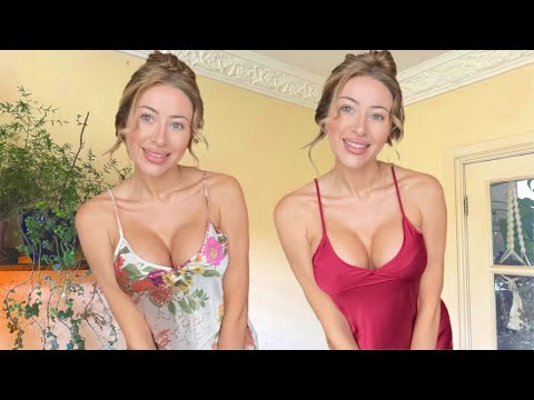 4K SILK NIGHTWEAR TRY ON HAUL | nighties, negligees & pjs from Shein