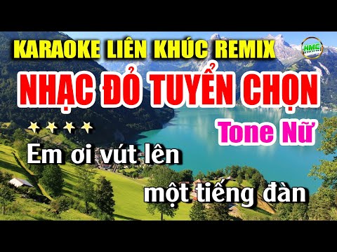 Karaoke Liên Khúc Nhạc Đỏ Cung Đàn Mùa Xuân Tone Nữ Dễ Hát | Chào Mừng Ngày 20 Tháng 10