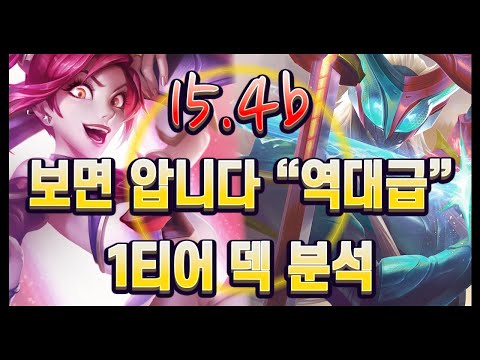 【롤토체스 강의】오늘도 여러분의 점수를 책임지는 영상. 15.4b 김루윈의 1티어 덱 메타 리포트 미리보기 (롤토체스 시즌15)