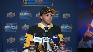 2026 NHL Draft Media Availability: Pierce Mbuyi – Pittsburgh Penguins