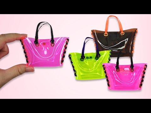 DIY Miniature Craft - Mini Transparent Sports Bag