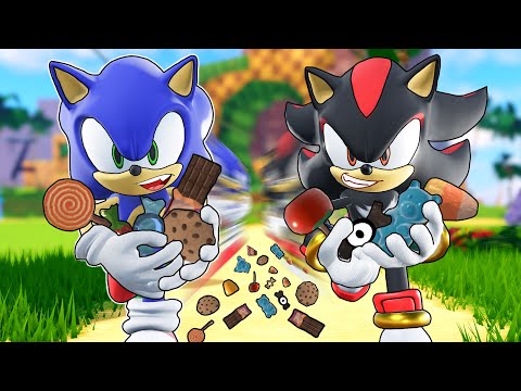 Sonic and Shadow Play Roblox Doors But With Candy Mods