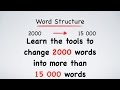 Exploring English Word Structure: Roots, Prefixes, and Suffixes