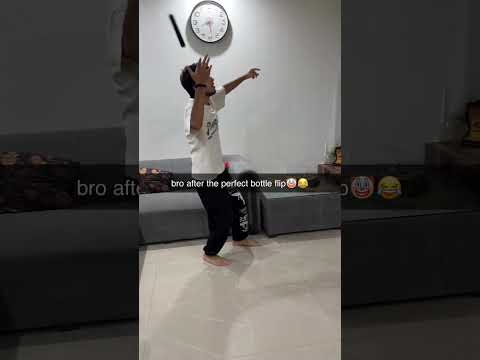 bro after the perfect bottle flip😂🤡 part 2 #funny #relatable #bottleflip #aura #phonk #indianmeme