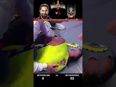 Every Seth Rollins vs Rey Mysterio 1 on 1 Match Result Edit 💥 #wwe