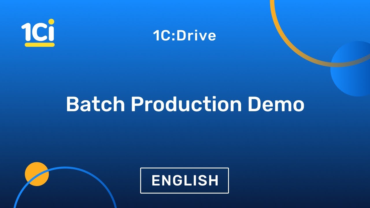 How to Manage Batch Production in 1C:Drive ERP | 15.10.2021

You will see how to set up batch processing for production (components with FEFO, manual and referential tracing methods), how ...