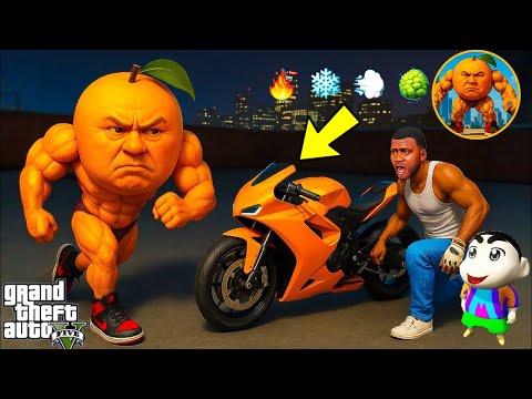 Franklin And Shinchan Pinchan Steals Udindundun Super Bike from Brainrot Animal! In GTA 5 | (GTA V)